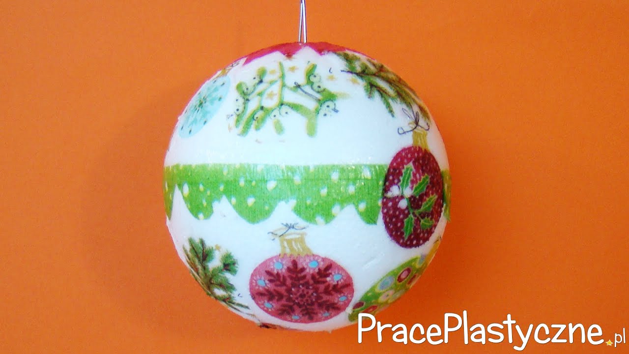 Bombka decoupage