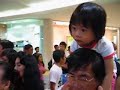Carys watching Barongsai Show @ Gading Mal