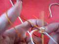 Three-colour cast on