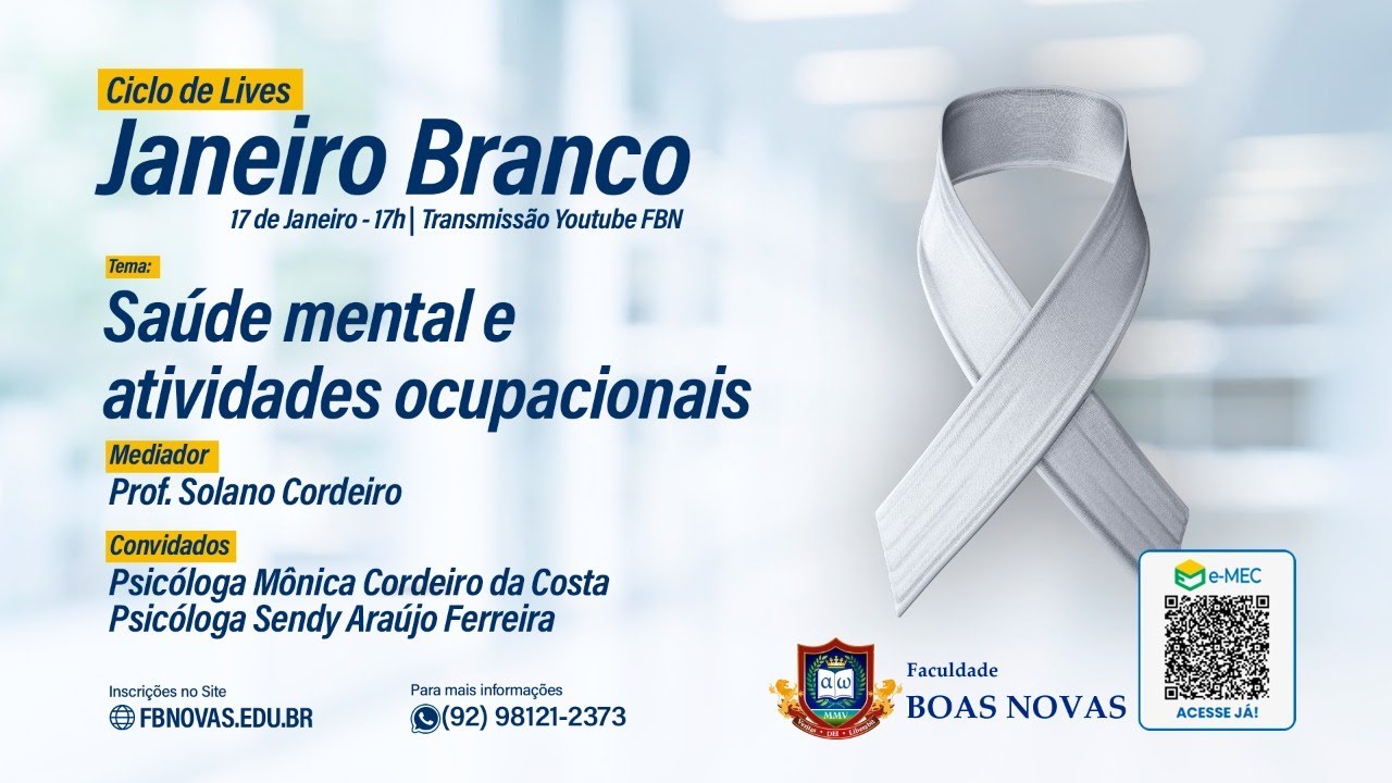 Janeiro Branco - Saúde Mental e Atividades Ocupacionais