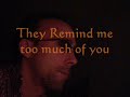 They Remind Me Too Much of You