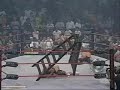 Kurt Angle gashes his head open on a ladder
