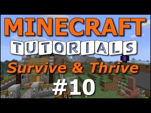 e10 - How to Survive and Thrive in Minecraft survival mode! In this episode, we lure chickens to our coop and breed them! We also craft a fishing pole and catch a ...