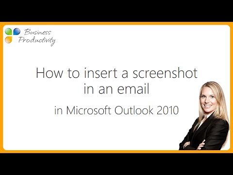 how to attach screenshot in outlook