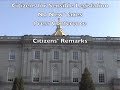 CSLNH - No New Taxes - Citizen Remarks - 10-21-09