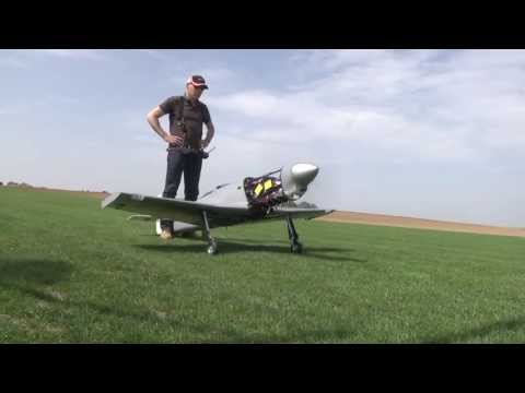 First Flights of the Galloping Ghost - A Reno Racer - four cylinder inline four stroke Kolm engine