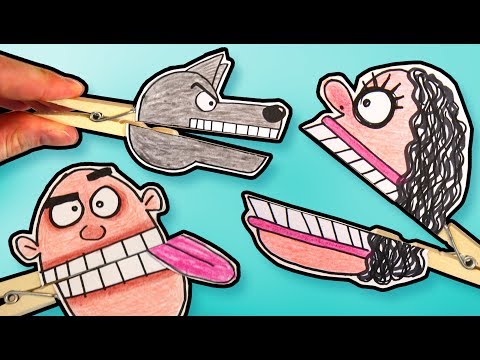 DIY Clothespin Faces