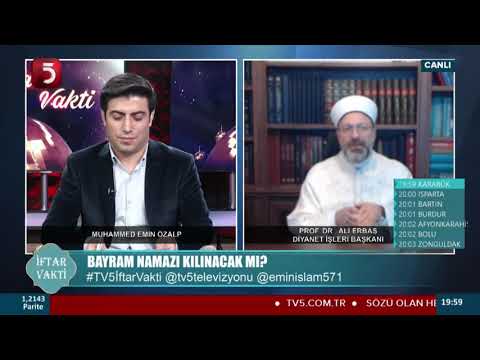 Bu yıl (salgın sürecinde) camilerde bayram namazı kılınacak mı Diyanet İşleri Başkanı Erbaş açıkladı