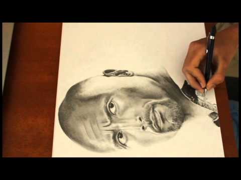 how to draw dwayne johnson step by step