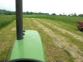 mowing hay with the 4430 John deere