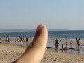 on the beach
