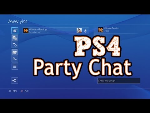 how to party chat on ps4