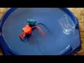 new legend beyblades by hasbro!!! they have been released early and can be found at most toy stores. this is a review of the beyblades however the battle results aren't quite accurate as an attack stadium wasn't used for the battles.
