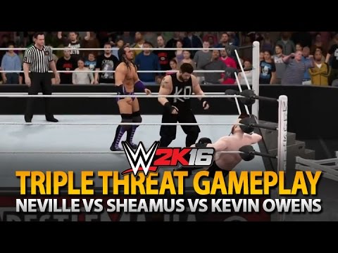 WWE 2K16 Triple Threat Gameplay, WrestleMania 31 Arena + Pin System Updated!