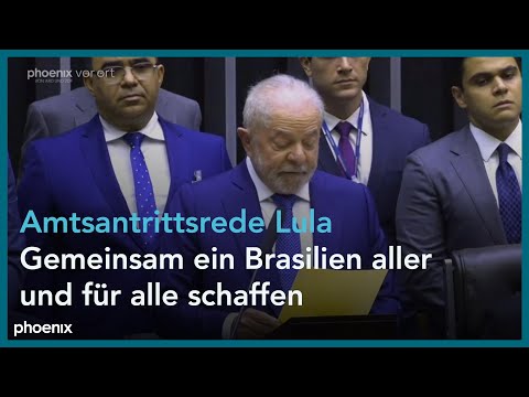 Amtsantritt: Rede des neuen brasilianischen Staatspräsidenten Luiz Inácio Lula da Silva Amtsantritt: Rede des neuen brasilianischen Staatspräsidenten Luiz Inácio Lula da Silva