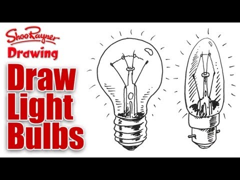 How to draw Light bulbs