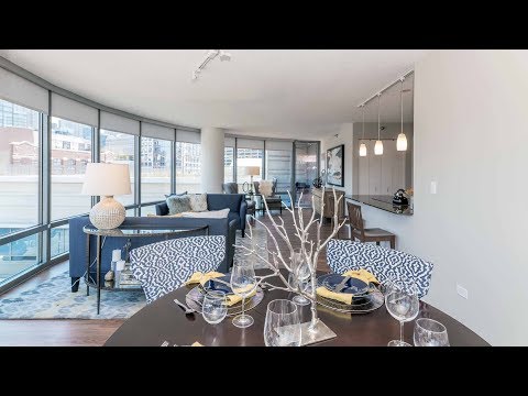 A 2-bedroom, 2-bath model at River North’s Kingsbury Plaza apartments A 2-bedroom, 2-bath model at River North’s Kingsbury Plaza apartments