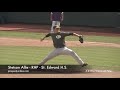 Lakewood St. Edward pitcher Stetson Allie pitching against Cincinnati Elder in the Ohio Division I State Championship game. Allie's fastball sat between 93-95 and hit 101 MPH once. His slider sat between 82-84. Allie won the contest and had a final line of 6IP 5H 3ER 5BB 16K.