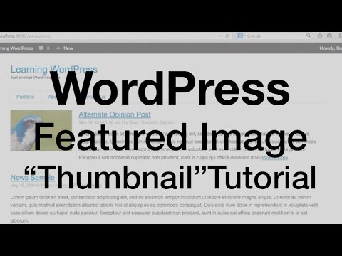 how to featured image wordpress