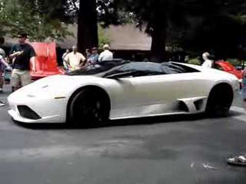 White Lamborghini Murcielago LP640 Roadster