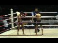 Kim from Legacy Gym fighting muay thai, round 2