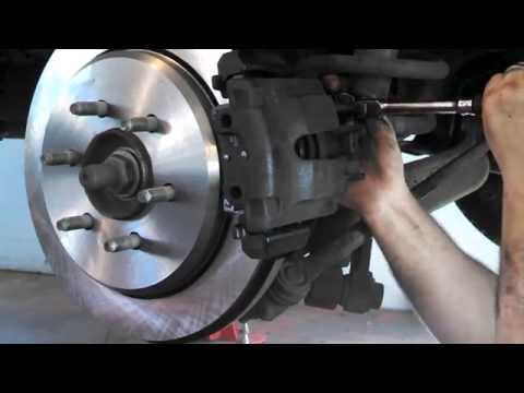 Rear disc brake pad replacement Ford Expedition 2004 Install Remove Replace