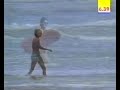 various clips of herself strolling around