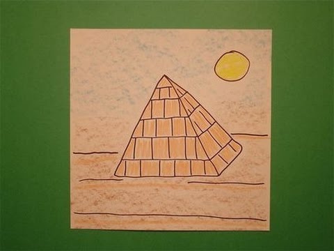 how to draw pyramid