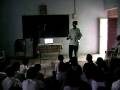 Part3 Ajay Kewale giving presentation in a school at Aamala Vishweshwar, Chandur Railway, Amaravati