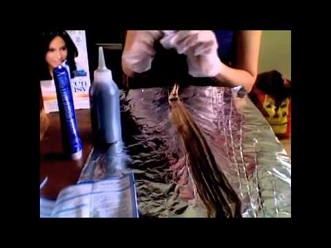 how to dye extensions black