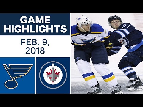 Video: NHL Game Highlights | Blues vs. Jets - Feb. 9, 2018