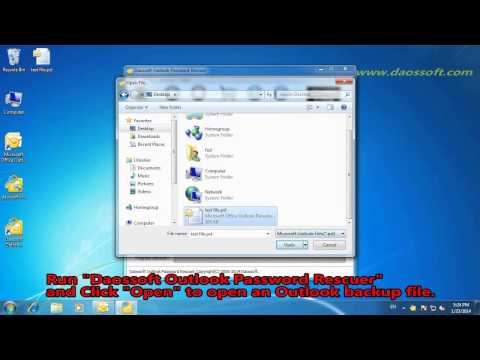 how to recover outlook pst password