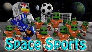 Minecraft | SPACE FOOTBALL CHALLENGE - Space vs Soccer! (Sports Mod)