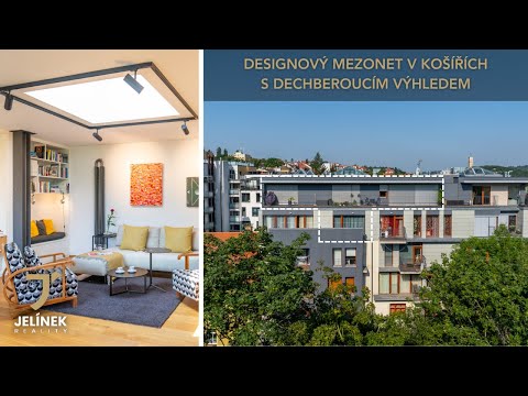 Video Nadstandardní mezonetový byt 3+kk se 2 terasami a panoramatickým výhledem na Prahu