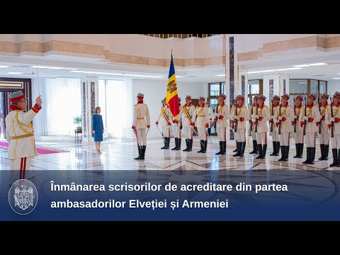 Șefa statului a primit astăzi scrisorile de acreditare din partea ambasadorilor Elveției și Armeniei 