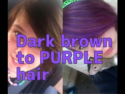 how to go from dark brown to purple
