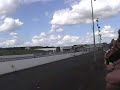 Veggie oil powered 1/4mile at retro car show, santa pod