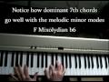 Advanced Piano Lesson #2 -- Major and Melodic Minor Modes