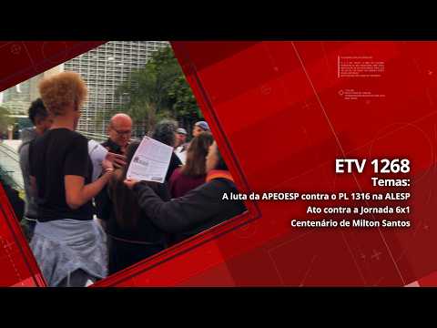 A luta da APEOESP contra o PL 1316 na ALESP | Ato contra a Jornada 6x1 | Centenário de Milton Santos