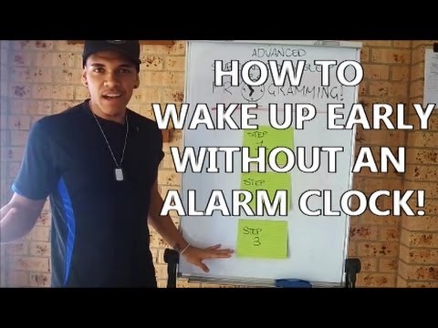 how to get up early