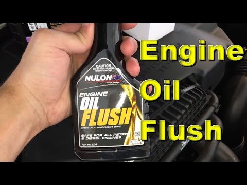 how to flush engine oil