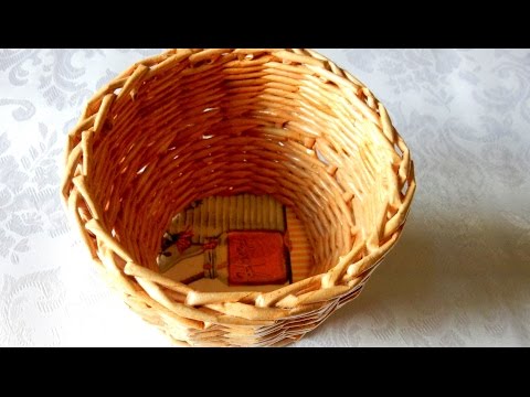 Плетение из лозы Плетение из газетных трубочек. Изготовление красивой