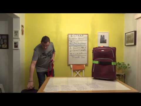 how to fasten luggage strap