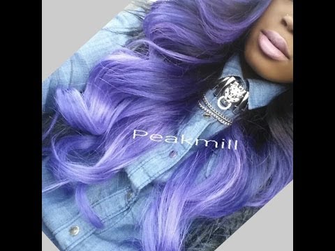 how to ombre hair purple