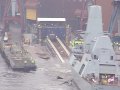 HMS DIAMOND launch. HMS DIAMOND launch.