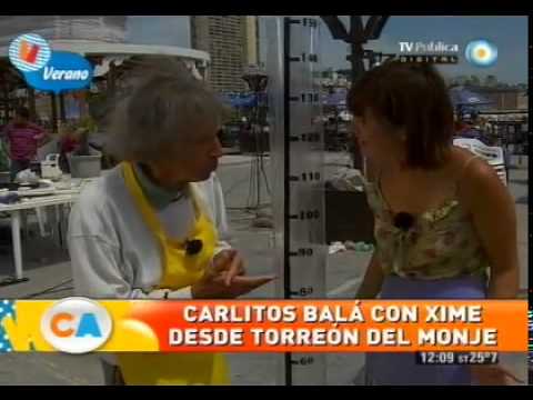 Competencia de alfajores y chupetómetro con Carlitos Balá
