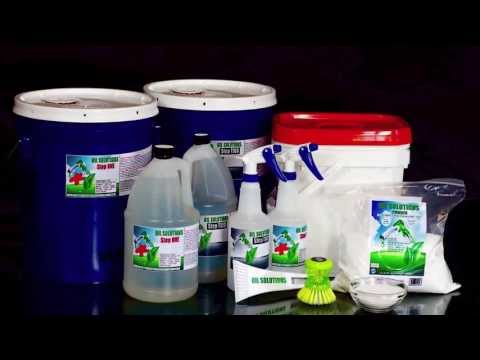 how to clean oil leak on driveway
