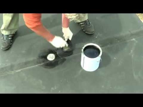 how to patch rubber roof