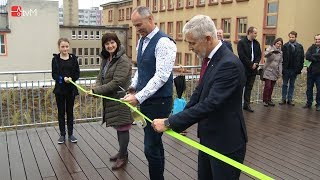 Slavnostní otevření zelené střechy s učebnou v přírodě na ZŠ Mlýnská