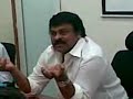 chiranjeevi secreet meeting with party leaders chiranjeevi secreet meeting with party leaders